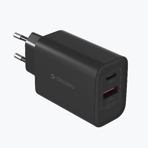 СЗУ Deppa Type-C PD 3.0 Qi 4.0 45W Black (11495) фото 